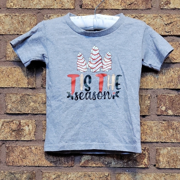"TIS THE SEASON" CHRISTMAS T-SHIRT SIZE 3T - Picture 1 of 7